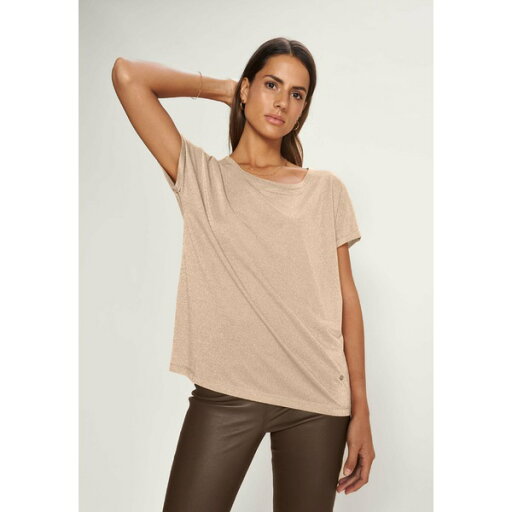 モス モッシュ レディース Tシャツ トップス TEE - Print T-shirt - gold モス モッシュ レディース Tシャツ トップス TEE - Print T-shirt - gold