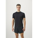 ホカオネオネ メンズ バスケットボール スポーツ ESSENTIAL TEE - Sports T-shirt - black