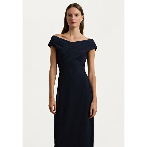 ラルフローレン レディース ワンピース トップス CREPE OFF THE SHOULDER GOWN - Occasion wear - lighthouse navy