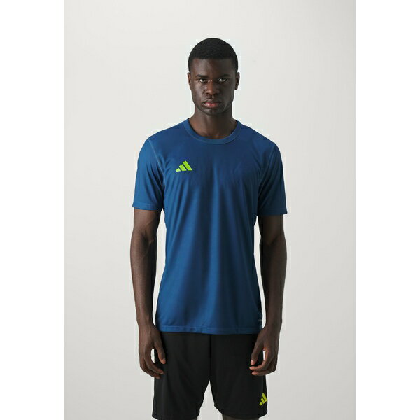アディダス メンズ Tシャツ トップス REVERSIBLE 24 - Sports T-shirt - team navy blue/team semi sol green