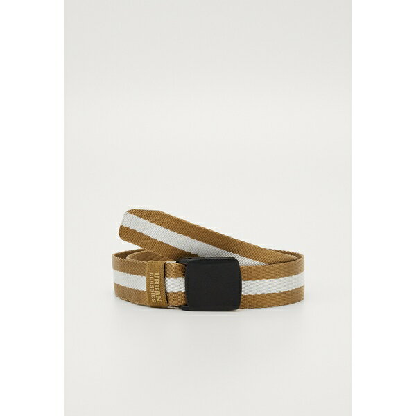 アーバン クラシックス メンズ ベルト アクセサリー CENTRE STRIPE BELT - Belt - beige