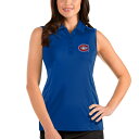 AeBOA fB[X |Vc gbvX Montreal Canadiens Antigua Women's Tribute Sleeveless Polo Royal