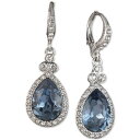 WoV[ Y sAXECO ANZT[ Pav&eacute; & Colored Stone Drop Earrings Navy