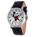 イーウォッチファクトリー メンズ 腕時計 アクセサリー Men's Disney Mickey Mouse Black Strap Watch 44mm Black