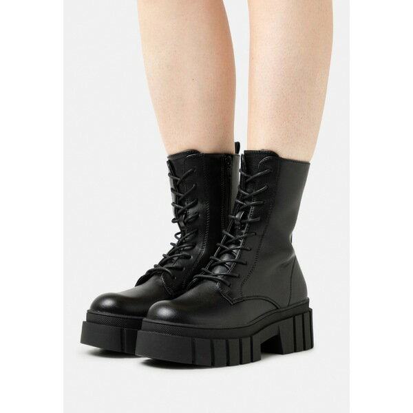 イーブン アンド オド レディース ブーツ シューズ Platform ankle boots - black