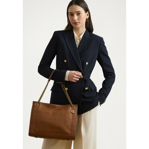 ラルフローレン レディース トートバッグ バッグ PEBBLED LEATHER LARGE BRADLEY TOTE BAG - Tote bag - lauren tan