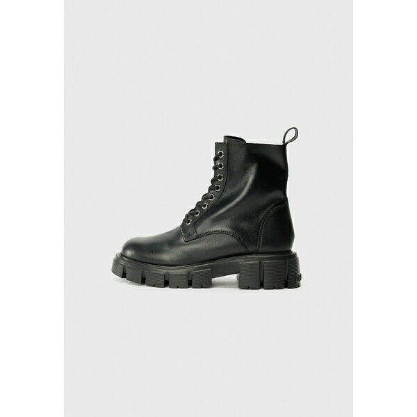 ラブ モスキーノ レディース ブーツ シューズ Lace-up ankle boots - black
