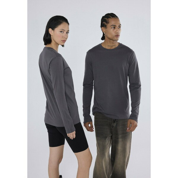 ユアターン メンズ Tシャツ トップス UNISEX 2 PACK - Long sleeved top - black/dark grey