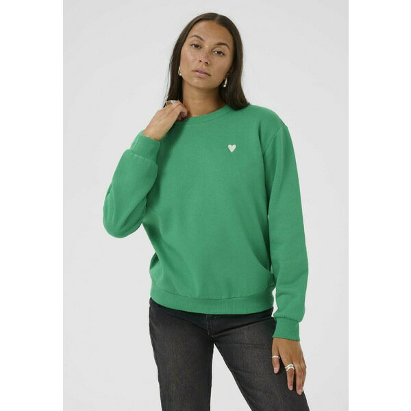 カフェ レディース パーカー・スウェットシャツ アウター Sweatshirt - jelly bean w chalk heart