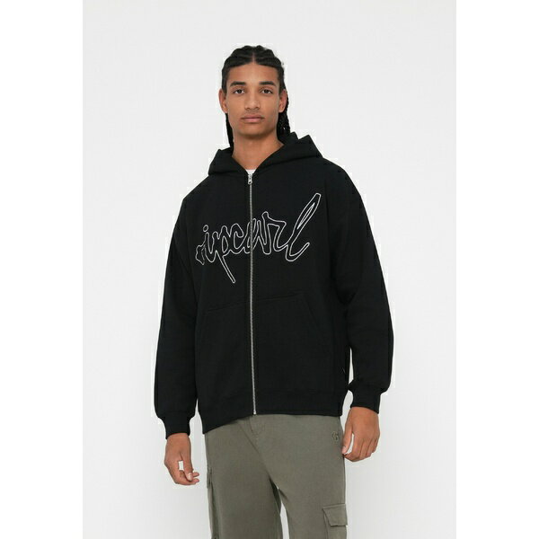リップカール レディース パーカー・スウェットシャツ アウター MEDINA SCRIPT HOOD UNISEX - Zip-up sweatshirt - black