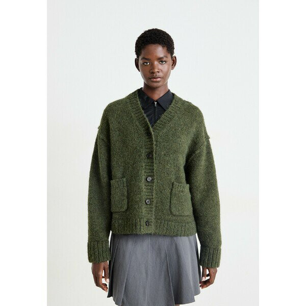 ǥ ǥ ˥å&  RELAXED V NECK CARDIGAN - Cardigan - dark green