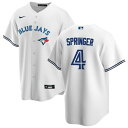 ナイキ メンズ ユニフォーム トップス Toronto Blue Jays Nike Home Replica Custom Jersey White