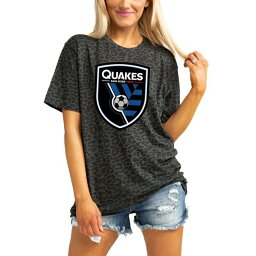 ゲームデイ レディース Tシャツ トップス San Jose Earthquakes Gameday Couture Women's TShirt Leopard