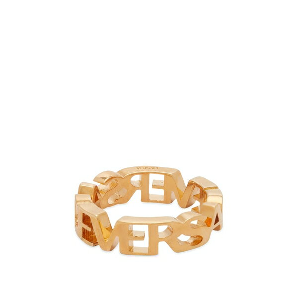 ヴェルサーチェ プレゼント メンズ（30000円程度） ヴェルサーチ メンズ リング アクセサリー Versace Logo Ring Gold