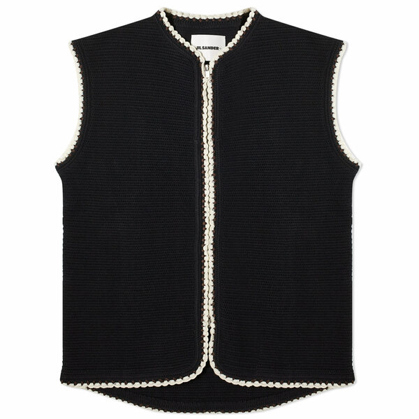 륵  ˥å&  Jil Sander Plus Recycled Knit Vest Black