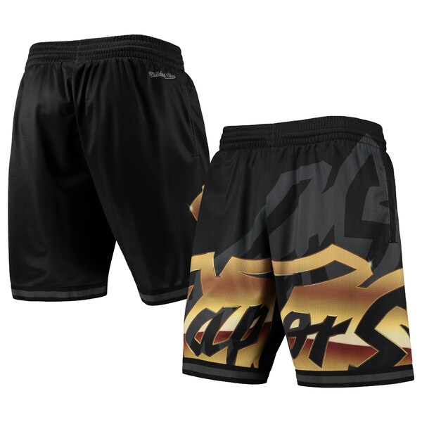 ミッチェル&ネス メンズ ハーフ&ショーツ ボトムス Toronto Raptors Mitchell & Ness Big Face 4.0 Fashion Shorts Black