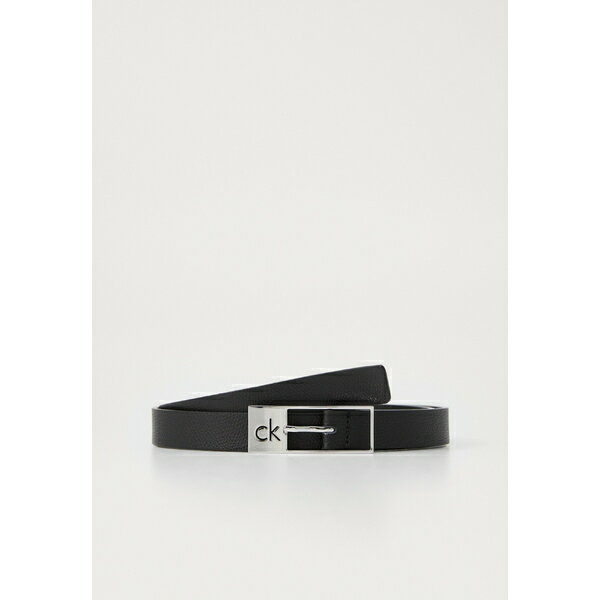 カルバンクライン レディース ベルト アクセサリー CUT SQUARE BUCKLE - Belt - black