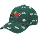 tH[eB[Zu fB[X Xq ANZT[ Minnesota Wild '47 Women's Confetti Clean Up Logo Adjustable Hat Green
