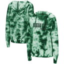 コロシアム レディース パーカー・スウェットシャツ アウター Michigan State Spartans Colosseum Women's Shavonee TieDye Pullover Hoodie Green