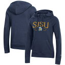 チャンピオン レディース パーカー・スウェットシャツ アウター San Jose State Spartans Champion Women's Core 2.0 Fleece Raglan Pullover Hoodie Navy