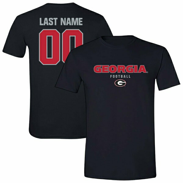 アスリートスレッド メンズ Tシャツ トップス Georgia Bulldogs Unisex Collegiate Football NIL PickAPlayer TShirt Black