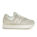 New Balance j[oX fB[X Xj[J[ yNew Balance 574 Plusz TCY US_W_9W Sand White (Women's)