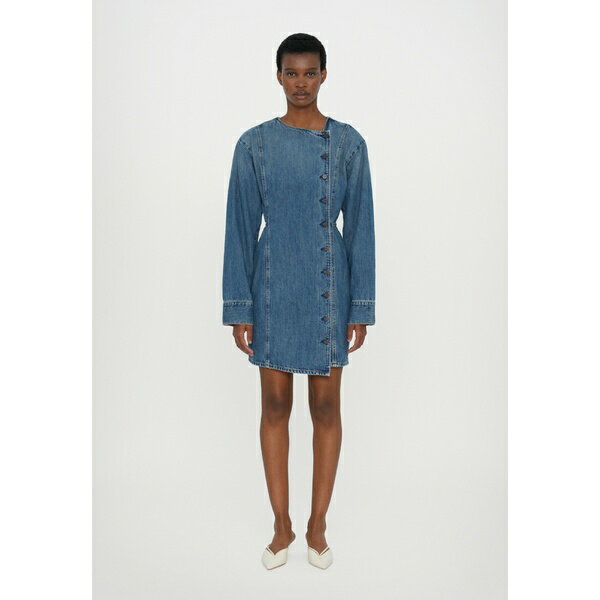 ウォンハンドレッド レディース ワンピース トップス SANNINA DRESS - Denim dress - tinted lui blue