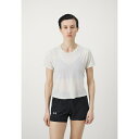 サロモン レディース テニス スポーツ SHKOUT AIR CROP TEE - Sports T-shirt - icicle(4)