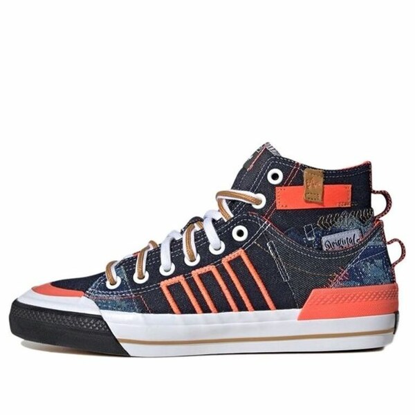adidas アディダス メンズ スニーカー 【adidas Nizza Hi Dl 'Blue Orange White' FZ5238】 サイズ US_8(26.0cm)