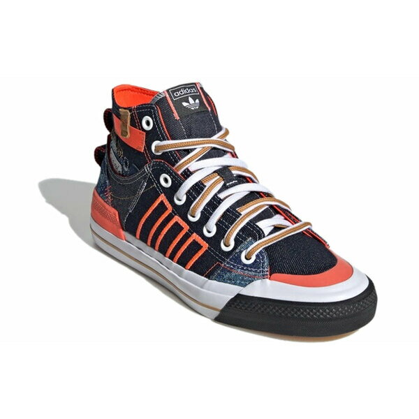 adidas アディダス メンズ スニーカー 【adidas Nizza Hi Dl 'Blue Orange White' FZ5238】 サイズ US_8(26.0cm)