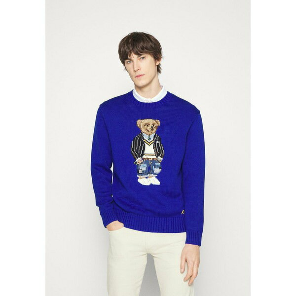 ラルフローレン メンズ パーカー・スウェットシャツ アウター POLO BEAR COTTON SWEATER - Jumper - heritage royal