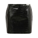 ヴェルサーチ レディース スカート ボトムス Back Zip Skinned Skirt Black