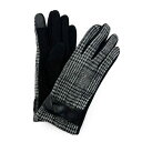 マーカスアドレール レディース 手袋 アクセサリー Women's Plaid Jersey Touchscreen Glove Black