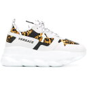 Versace ヴェルサーチ レディース スニーカー 【Versace Chain Reaction 2】 サイズ EU_37 Barocco Print White Black Yellow (Women 039 s)