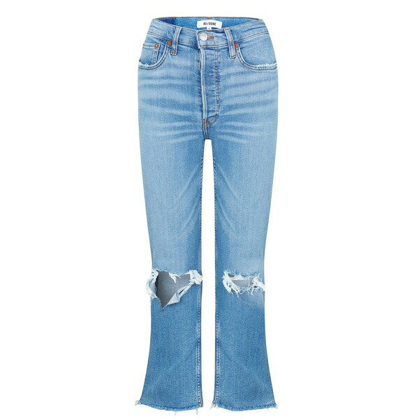 【送料無料】 レッドワン レディース デニムパンツ ボトムス 70s Stove Pipe Jeans Destroyed Dawn