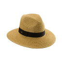 スカラ レディース 帽子 アクセサリー Paper Braid Fedora With Ribbon Toast