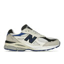New Balance ニューバランス メンズ スニーカー 【New Balance 990v3 MiUSA White Blue】 サイズ US_9(27.0cm) White/Blue