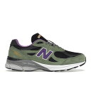 New Balance ニューバランス メンズ スニーカー 【New Balance 990v3 MiUSA Teddy Santis Olive Leaf】 サイズ US_8(26.0cm) Olive Leaf/Black(4)