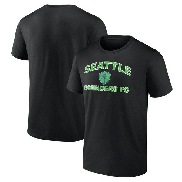 ファナティクス メンズ Tシャツ トップス Seattle Sounders FC Fanatics Heart and Soul TShirt Black