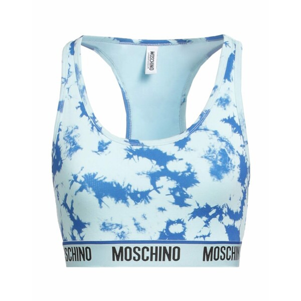 【送料無料】 モスキーノ レディース カットソー トップス Bras Azure