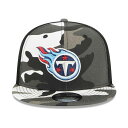 j[G fB[X Xq ANZT[ Men's Urban Camo Tennessee Titans 9FIFTY Trucker Snapback Hat Camo