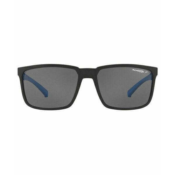 ͥå  󥰥饹 ꡼ Polarized Sunglasses, AN4251 58 STRIPE MATTE BLACK / POLAR GREY