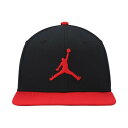 ジョーダン レディース 帽子 アクセサリー Men 039 s White Jumpman Pro Logo Snapback Adjustable Hat Black, Red