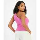 バースリー レディース ニット セーター アウター Women 039 s One-Shoulder Sleeveless Ribbed Sweater, Created for Macy 039 s Wild Pink