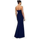 GXP[v fB[X s[X gbvX Women's Strapless Scuba Crepe Gown Navy