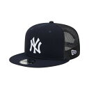 j[G fB[X Xq ANZT[ Men's Navy New York Yankees Team Color Trucker 9FIFTY Snapback Hat Navy