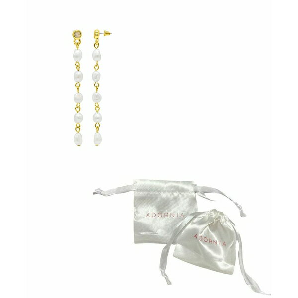アドニア レディース ピアス＆イヤリング アクセサリー 14K Gold-Plated Cultured Freshwater Pearl Dangle Earrings White