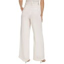 ダナ キャラン ニューヨーク レディース カジュアルパンツ ボトムス Women's Drapey Organza Belted Wide-Leg Pants Eggnog