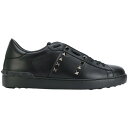 Valentino ヴァレンティノ メンズ スニーカー 【Valentino Garavani Rockstud Untitled Black Ruthenium-finish Stud】 サイズ EU_43.5 Black/Ruthenium-finish Stud