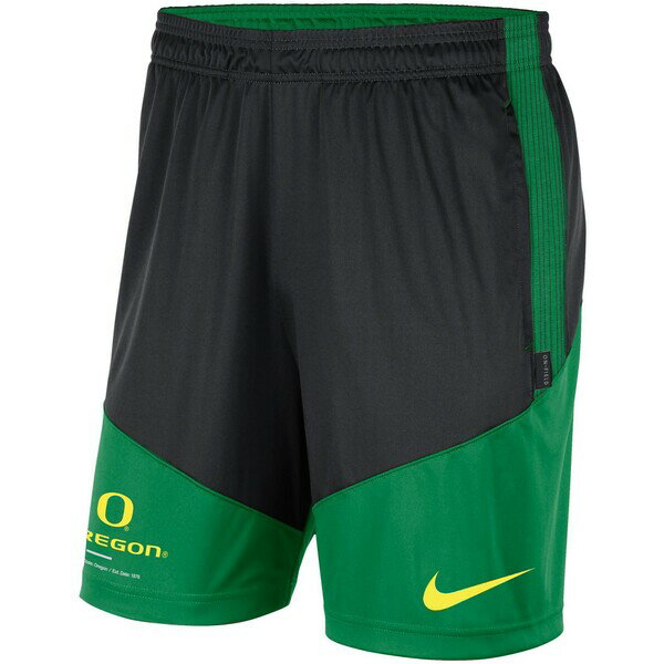 ナイキ メンズ ハーフ＆ショーツ ボトムス Oregon Ducks Nike Team Performance Knit Shorts Black/Green